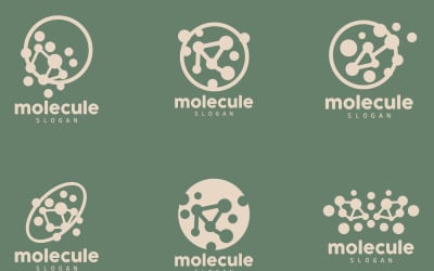 Neuron Logo Molecule Logo Design SET9