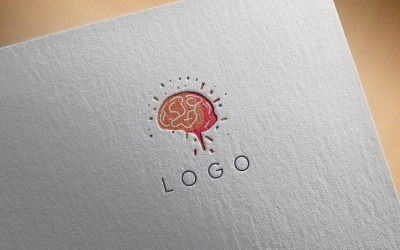 Vector del logotipo del cerebro 3-06011