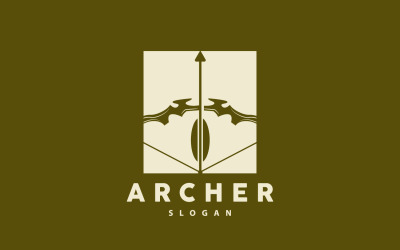 Archer Logo Flèche Vecteur Simple DesignV15