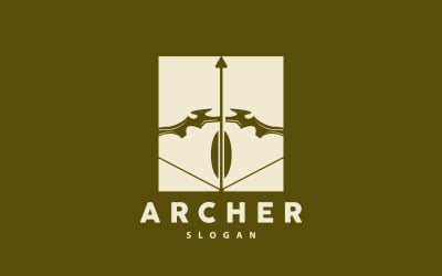 Archer logó nyíl vektor egyszerű kialakításV15