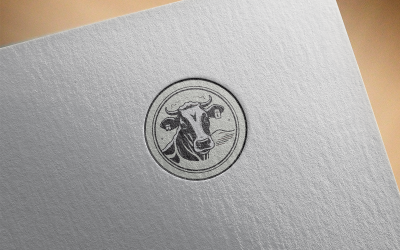 Eleganckie logo krowy 3-0303-23