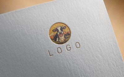 Elegant Cow Logo 8-0155-23