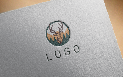 Elegante logo del cervo 3-066-23