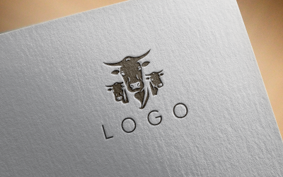 Elegantní logo krávy 5-0305-23