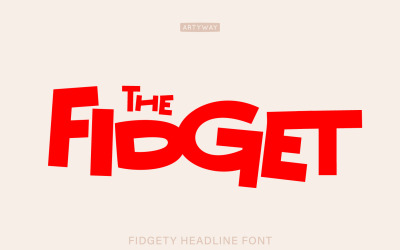 Fidgety Fun Comic-Schriftart
