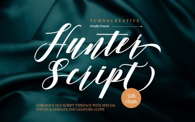 Hunter – régi script aláírás