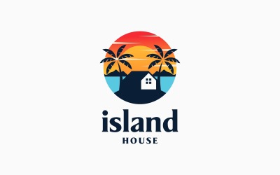 Логотип House Island Beach Sea Sun