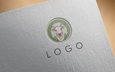 Logotipo de vaca elegante 4-0304-23