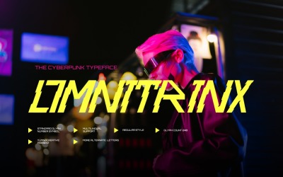 Omnitrinx – Cyberpunk-Schriftart