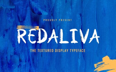Redaliva - Шрифт с текстурированной кистью