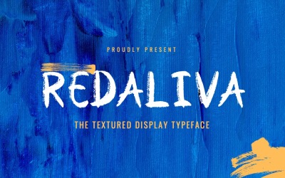 Redaliva - Текстурований шрифт пензля
