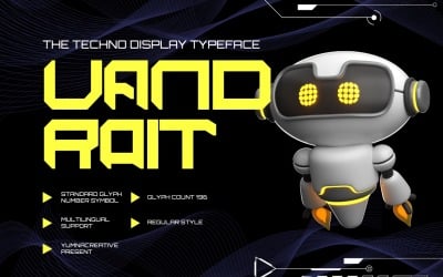 Vandroit - Techno Display Font