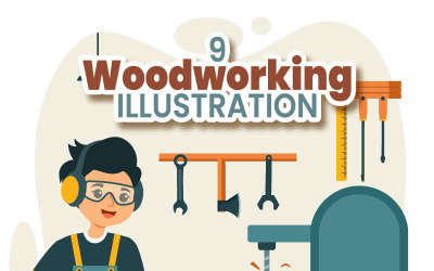 9 Ilustracja obróbki drewna