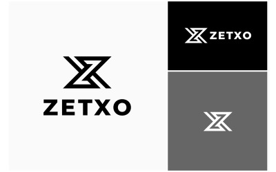 Logo moderno monogramma lettera XZ