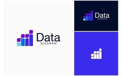Chart Data Business Accounting Logo