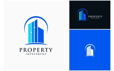 Investice do nemovitostí Obchodní Logo