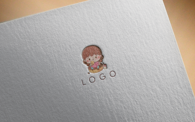 Logo elegantní roztomilé dívky 8-0381-23