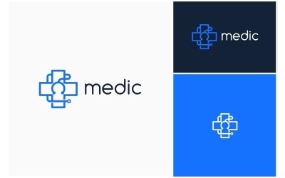Medicinsk stetoskop läkare logotyp