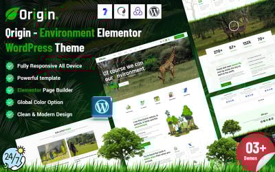 Qrigin - Tema WordPress Elementor de Ambiente