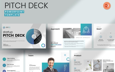 Sjabloon voor startup-pitchdecklay-out