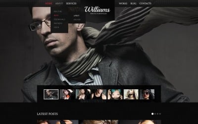 Black Photography Drupal Template