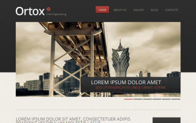 Civil Engineering Moto CMS HTML Template