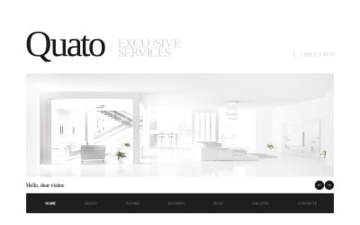 Modèle de site Web réactif pour hôtels