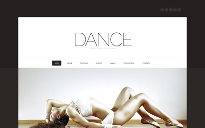 Modello Moto CMS HTML #42104 per Un Sito di Studio di Danza