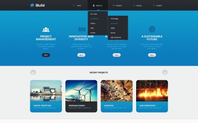 Plantilla para sitio web de ingeniería civil