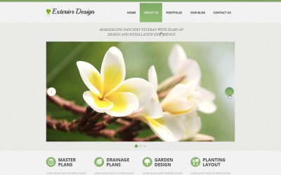 Responsivt Cozy Exterior Design Drupal-mall #42125