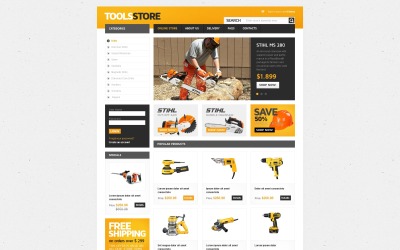 Tools Store VirtueMart-Vorlage