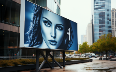 Mockup-Vorlage für Plakatwandschilder 71.