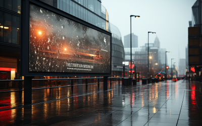 Mockup-Vorlage für Plakatwandschilder Nr. 69.