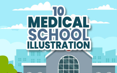 10 Illustratie van de medische school