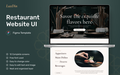 LuxDin – Étterem honlapja