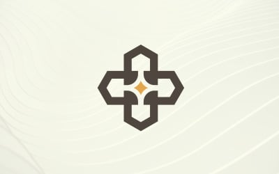 ev yıldızı logo tasarım şablonu