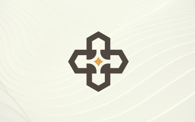 plantilla de diseño del logotipo de la estrella de la casa