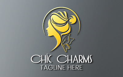 Шаблон логотипу краси: оновлена елегантність для косметичних брендів