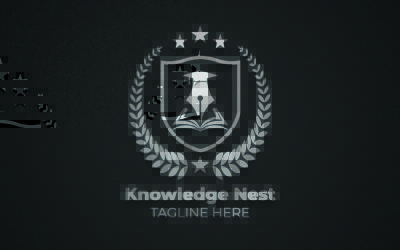 Шаблон логотипу &amp;quot;Гніздо освіти та академічних знань&amp;quot;.