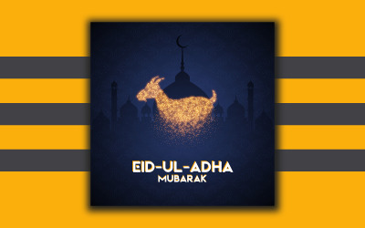 Eid-Al-Adha Social Media Post Design sablon