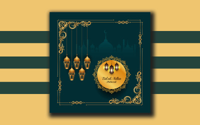 Eid-ul-Adha designmall för sociala medier