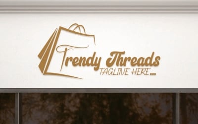 Fils à la mode : modèle de logo à la mode pour les marques de vêtements