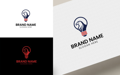 Modello con logo della lampadina Soar Eagle