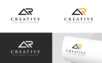 Šablona loga AR Letters Logo Design
