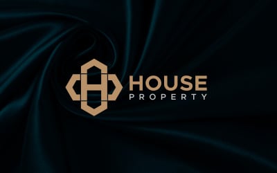 Création de logo de maison lettre H