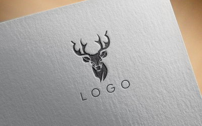 Elegantes Hirschlogo 6-0563-23