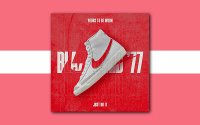 Men&#039;s Sneaker Flyer Design Template