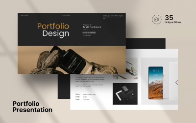 Modèle de présentation PowerPoint de portefeuille intelligent