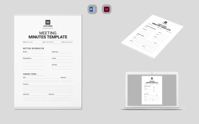 Szablon protokołu spotkania MS Word i Indesign