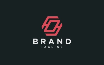 Letter O Hexagon Logo Design